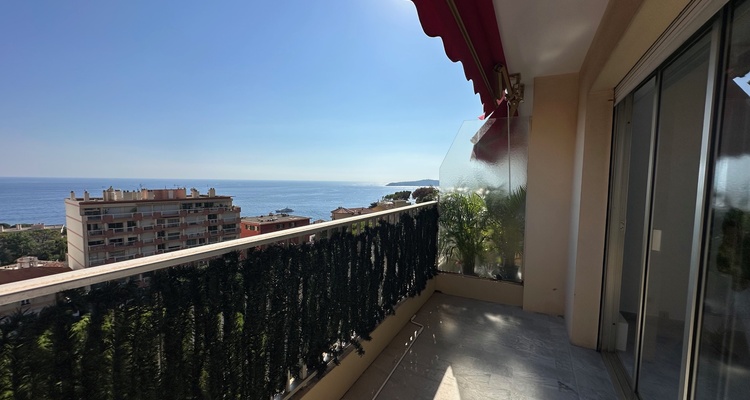 CAP D'AIL FOR RENT: STUDIO - TERRACE WITH SEA VIEW