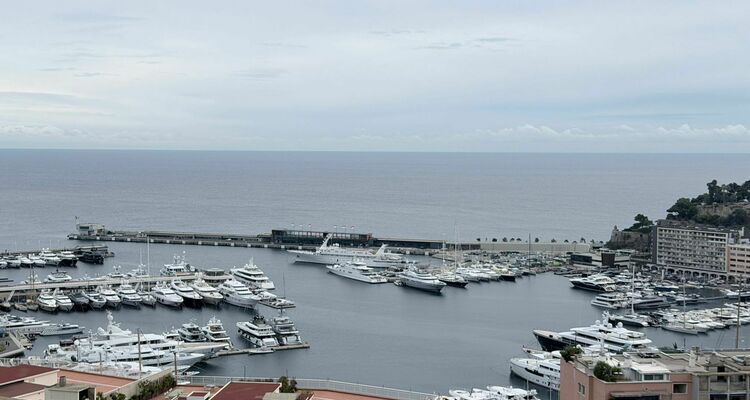 Superbo Trilocale con viste panoramiche sul porto di Monaco, sul mare e sul palazzo